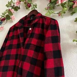 Flannel J Crew Women's Pajama PJ Top